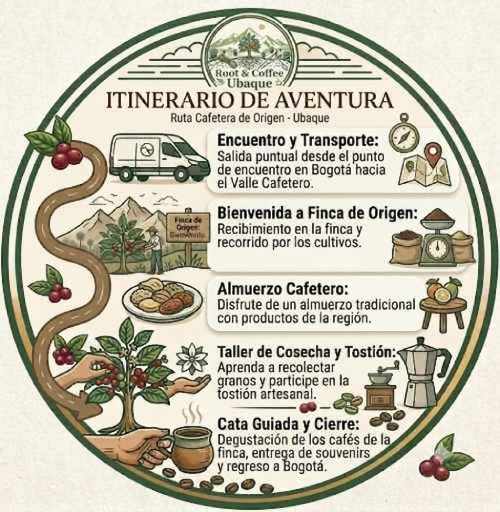itinerario cafetero de root y coffee Ubaque